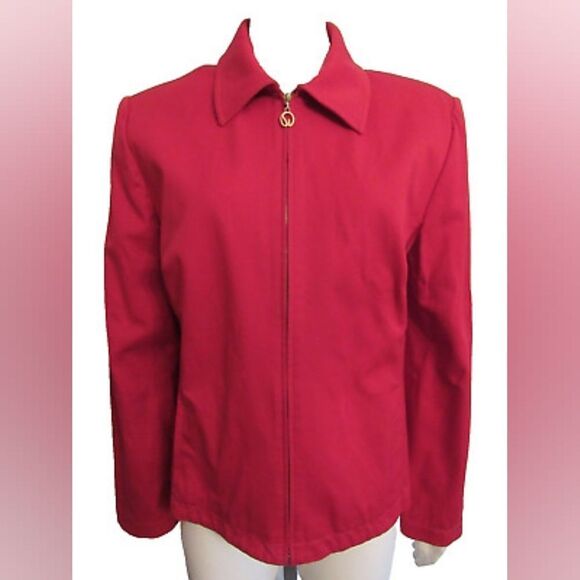 Women's St John Sport Essentials by Marie Gray  warm Red Jacket ♥️  size small n - Picture 1 of 6